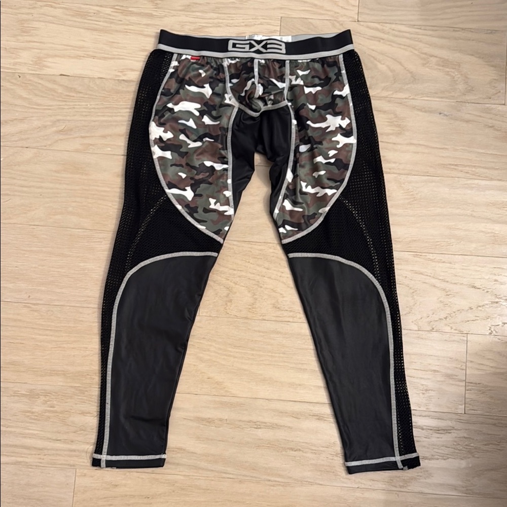 GX3 Japan-  Camouflage Athletic Leggings - Black, White, Camo Green and Brown